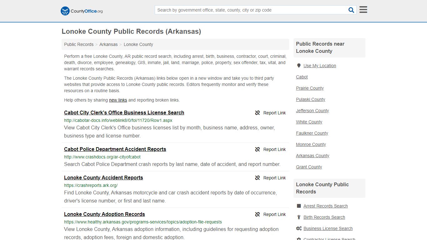 Public Records - Lonoke County, AR (Business, Criminal ...