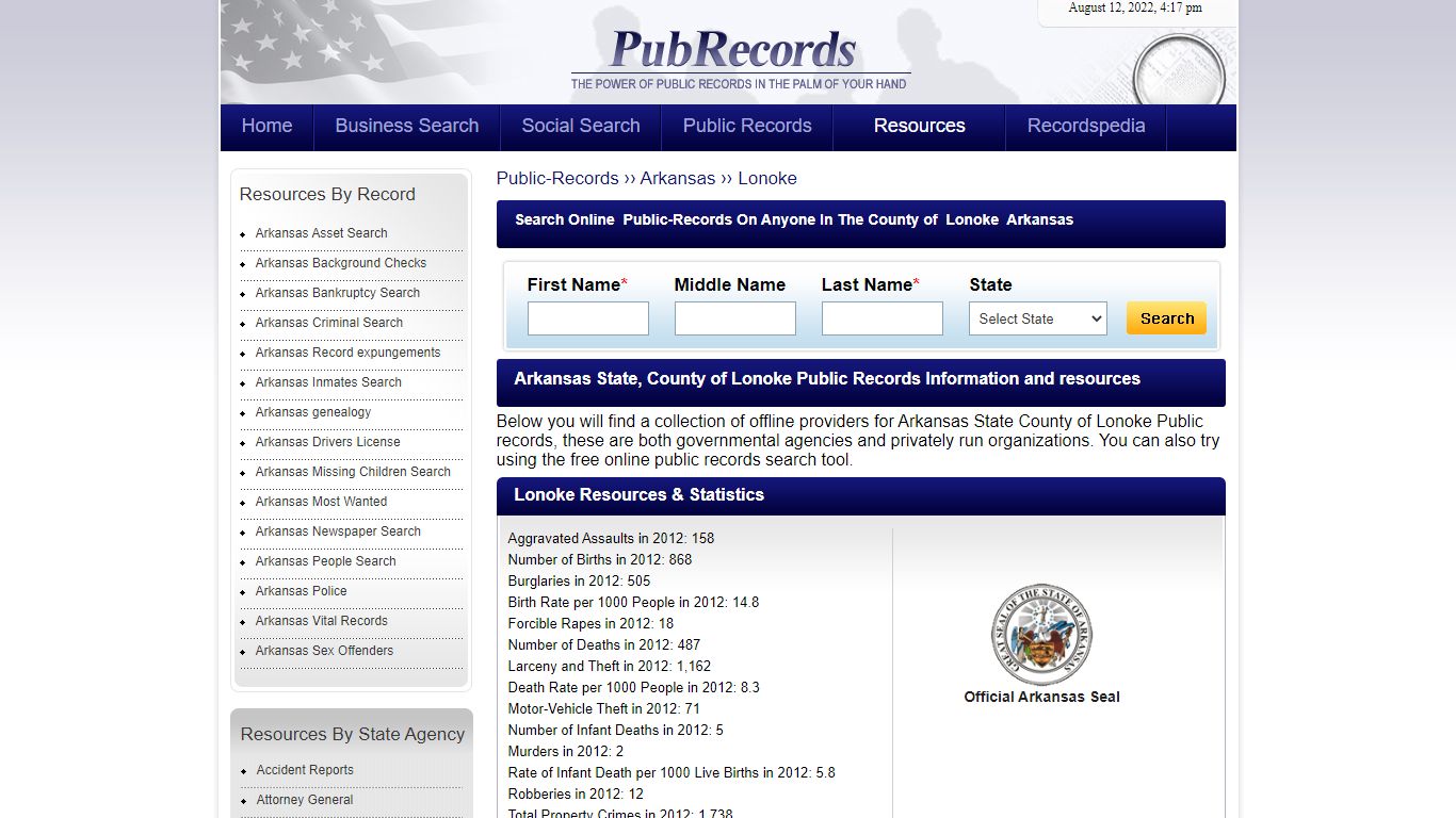 Lonoke County, Arkansas Public Records